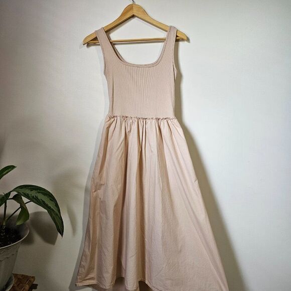 EUC A NEW DAY SCOOP NECK TANK DRESS WITH HIGH LOW BOTTOM SIZE XS - Picture 3 of 14